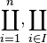 \coprod_{i=1}^n, \coprod_{i \in I}