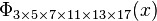 \Phi_{3\times 5\times 7\times 11\times 13\times 17}(x)