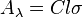 A_\lambda  = C l \sigma