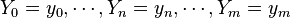 Y_0=y_0,\cdots,Y_n=y_n,\cdots,Y_m=y_m