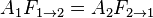 A_{1}F_{1 \rightarrow 2} = A_{2}F_{2 \rightarrow 1} 