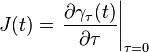 J(t)=\left.\frac{\partial\gamma_\tau(t)}{\partial \tau}\right|_{\tau=0}