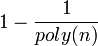 1 - \frac{1}{poly(n)}