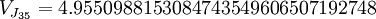 V_{J_{35}} = 4.9550988153084743549606507192748