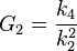  G_2 = \frac{k_4}{k_{2}^2}