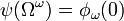 \psi(\Omega^\omega) = \phi_\omega(0)