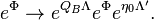 e^{\Phi }\to e^{Q_{B}\Lambda }e^{\Phi }e^{\eta _{0}\Lambda '}.