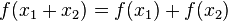  f(x_1+x_2)=f(x_1)+f(x_2) 