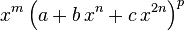 x^m \left(a+b\,x^n+c\,x^{2 n}\right)^p