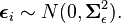 \boldsymbol\epsilon_i \sim N(0, \boldsymbol\Sigma_{\epsilon}^2).