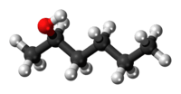 2-Hexanol molecule (R isomer)