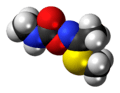 Space-filling model of (E)-Methomyl