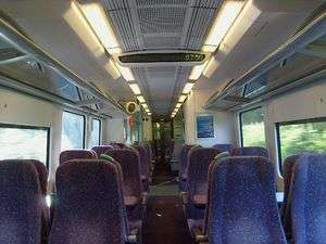 Standard class saloon interior on the Siemens Class 185 Pennine Desiro