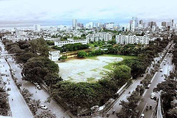 A bird's-eye view of the school