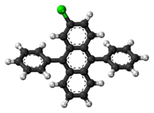 2-Chloro-9,10-diphenylanthracene molecule