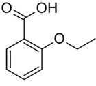 Skeletal formula of 2-ethoxybenzoic acid