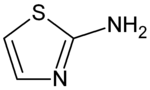 Skeletal formula of aminothiazole