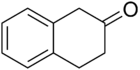 Structural formula of 2-tetralone