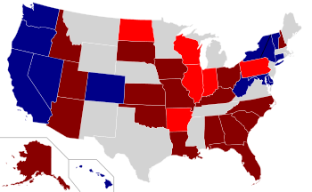 2010 Senate election results map