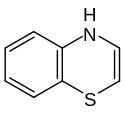 Skeletal formula of 4H-1,4-benzothiazine