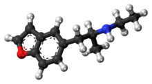 Ball-and-stick model of 5-EAPB molecule