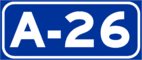 Autovía A-26 shield}}