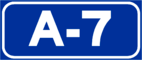 Autovía A-7 shield}}