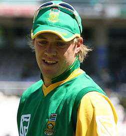 A portrait of AB de Villiers