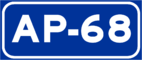 Autopista AP-68 shield}}