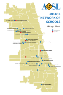 AUSL Network of Schools Map