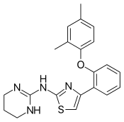 Structural formula of abafungin