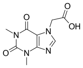 Skeletal formula of acefylline