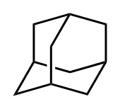 Skeletal formula of adamantane