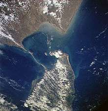 Rameswaram on top, Sri Lanka at the bottom.