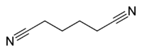 Structural formula of adiponitrile