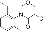 Skeletal formula of alachlor