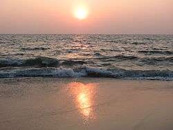 Alappuzha beach during sunset