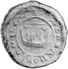 Black and white photo of a mediaeval seal