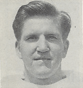 A headshot of Alex Kapter from a 1946 Cleveland Browns game program