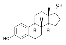 Skeletal formula of alfatradiol