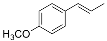 Skeletal formula of anethole