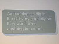 Archaeologists dig in the dirt very carefully so they won't miss anything important.
