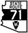 1927 SR 71 route marker