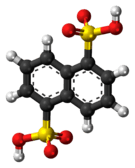 Ball-and-stick model of the Armstrong's acid molecule