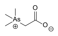 Structural formula of arsenobetaine