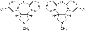 Skeletal formula of asenapine