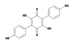 2,5-dihydroxy-3,6-bis(4-hydroxyphenyl)-1,4-benzoquinone