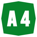 A4 Motorway shield}}