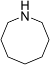 Skeletal formula of azocane