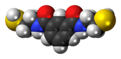 Space-filling model of the BDTH2 molecule